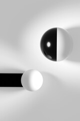 3d rendered illustration of a set of spheres