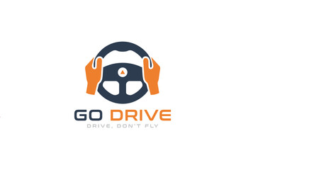Driving logo. Drive icon. driving school logo icon vector template  - obrazy, fototapety, plakaty