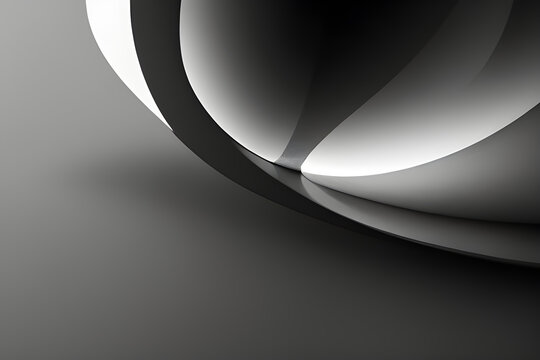 Fantasy background in black white and gray generative AI. Abstract background. Minimal background.