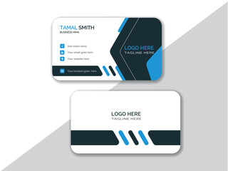Unique Business Card Template Design, Minimalist Name card Corporate design for company advertising.