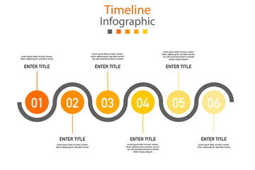 Circle 6 segments infographic template. Can be used for timelines, diagrams, and chart flows.