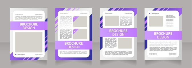 Time deposit offers blank brochure layout design. Banking service. Vertical poster template set with empty copy space for text. Premade corporate reports collection. Editable flyer paper pages