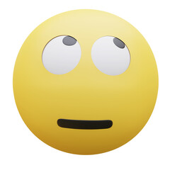 Fototapeta premium Face with Rolling Eyes