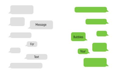 Obraz premium Message bubbles. Chat. Speech bubbles. Messages Bubbles. Vector illustration