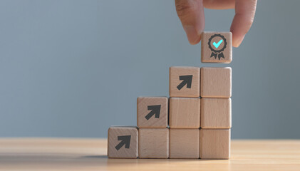 Virtual quality assurance and screen printed arrows on wooden cubes to increase product quality and...
