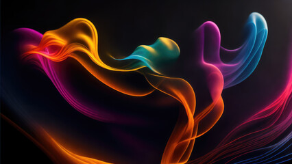 Abstract background illustration of a smoke color (Generative AI)