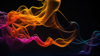 Abstract background illustration of a smoke color (Generative AI)