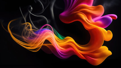 Abstract background illustration of a smoke color (Generative AI)
