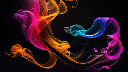 Abstract background illustration of a smoke color (Generative AI)