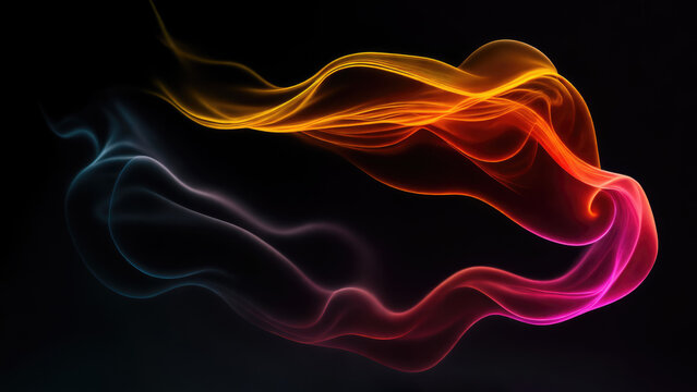 Abstract background illustration of a smoke color (Generative AI)