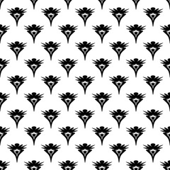 set of black silhouettes of flowers floral tattoo design decoration art silhouette element black nature set symbol icon style vintage vector illustration 