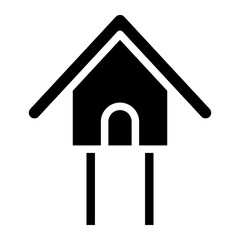 stilt house glyph 