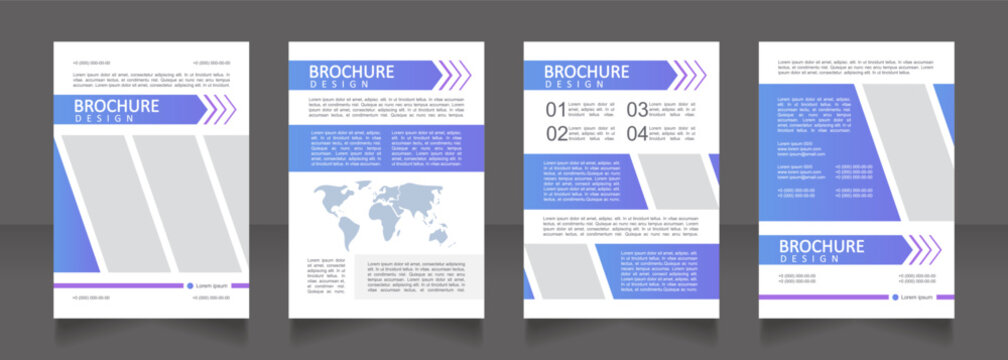 International power networks productivity blank brochure design. Template set with copy space for text. Premade corporate reports collection. Editable 4 paper pages. Calibri, Arial fonts used