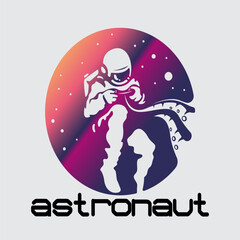 ASTRONOUT ICON VECTOR ILLUSTRATION. BEAUTIFUL