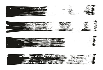 Flat Fan Brush Regular Straight Lines High Detail Abstract Vector Background Set 