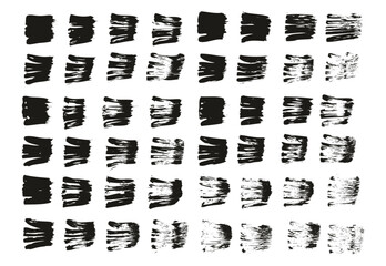 Flat Fan Brush Regular Straight Lines High Detail Abstract Vector Background Set 