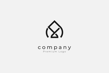 Fototapeta premium Abstract Initial letter AM monogram Logo Design, letter AM with modern and minimalist style logo design inspiration, vector illustration