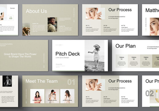 Pitch Deck Presentation Layout