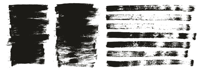 Flat Paint Brush Thin Short Background & Straight Lines Mix High Detail Abstract Vector Background Mix Set 