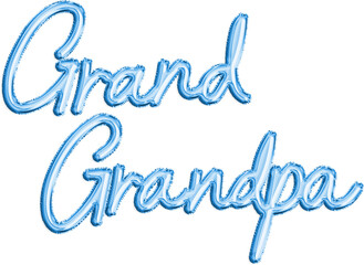 Blue Balloon Metallic Foil Father's Day Typography Message