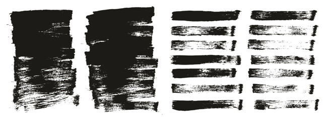 Flat Paint Brush Thin Short Background & Straight Lines Mix High Detail Abstract Vector Background Mix Set 
