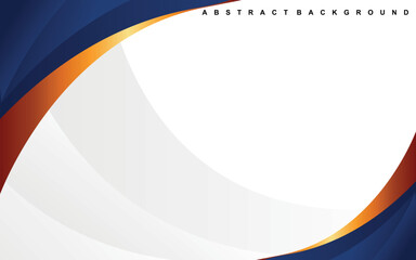 vector simple white business background with blue border	