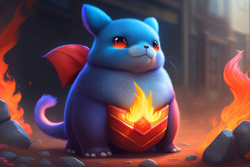 halloween cat in the fireplace