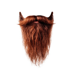 A long beard and mustache. Generative ai