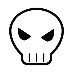 ドクロマークのイラスト素材