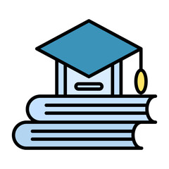 Knowledge Line Color Icon