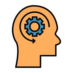 Technical Skills Line Color Icon