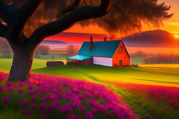 house in the field