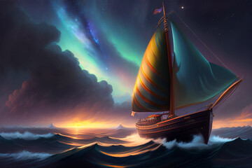 sailing in the night