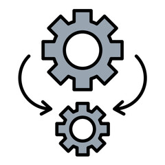 Automation Line Color Icon