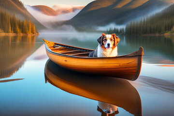 boat on the lake