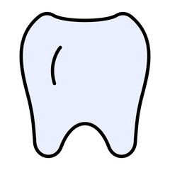 Teeth Line Color Icon