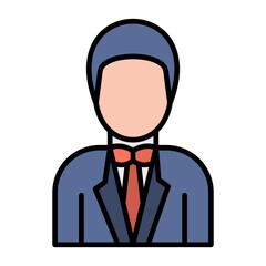 Groom Line Color Icon