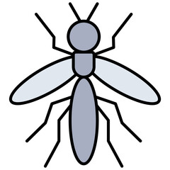 Mosquito Line Color Icon