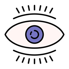 Vision Line Color Icon