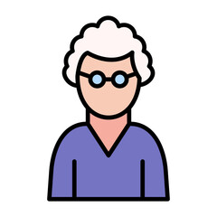 Scientist Line Color Icon