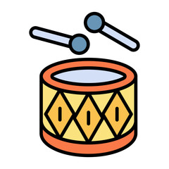 Drum Line Color Icon