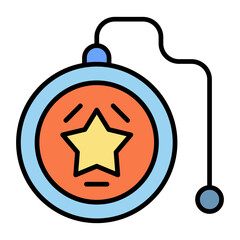 Obraz premium Yoyo Line Color Icon