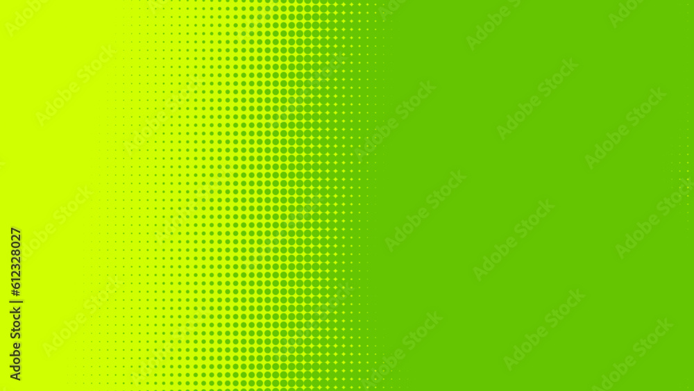Poster dots halftone green color pattern gradient texture with technology digital background. dots pop art 