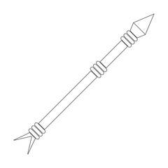 Fototapeta premium spear icon vector