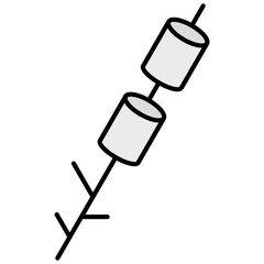 Marshmallow Line Color Icon