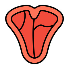 Tbone Line Color Icon