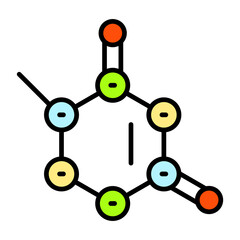 Thymine Line Color Icon