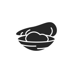 Mussel color line icon. Pictogram for web page, mobile app, promo.