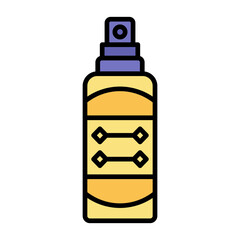 Hair Spray Line Color Icon