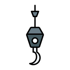 Harbor Crane Line Color Icon